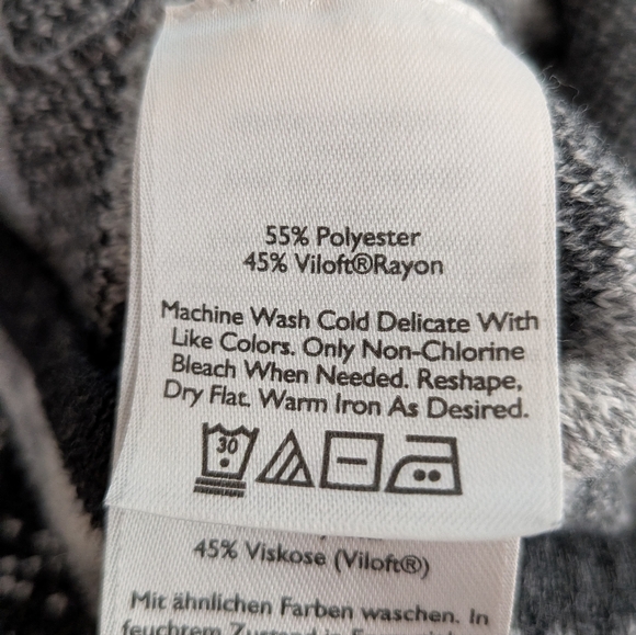 Eddie Bauer Nordic Pattern Sweater Black & White - Picture 6 of 13